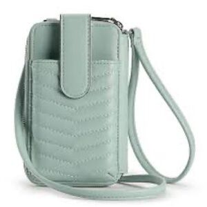 Surf Spray Crossbody Wallet Faux Leather • RFID blocking technology NWT